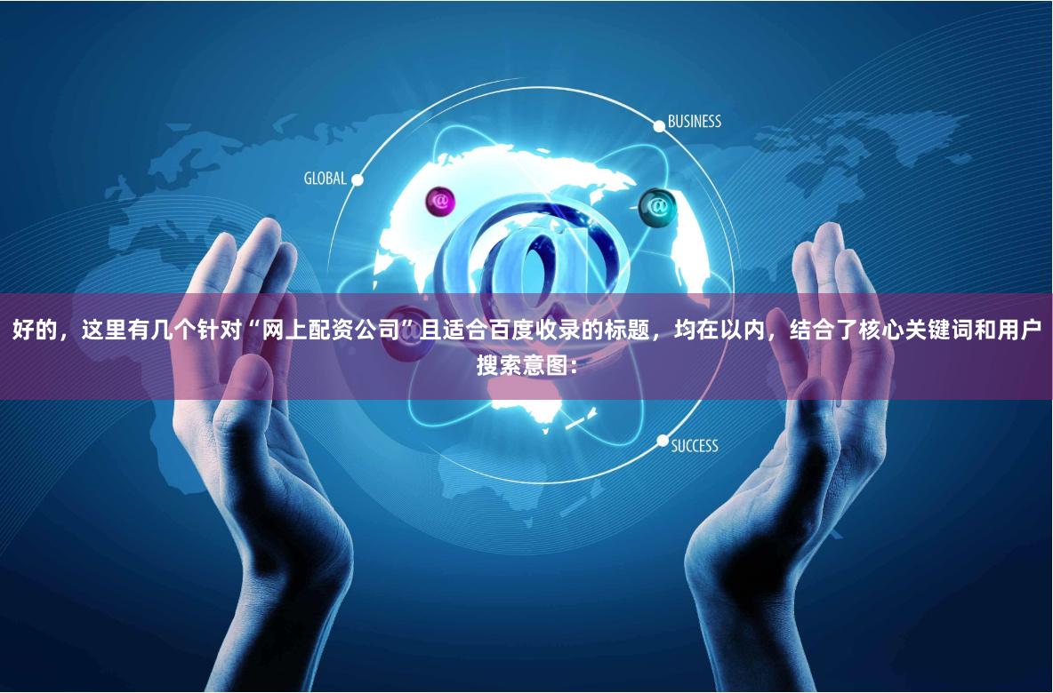 好的，这里有几个针对“网上配资公司”且适合百度收录的标题，均在以内，结合了核心关键词和用户搜索意图：